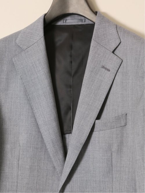 ウール100% レギュラーフィット 2ボタン2ピーススーツ 杢ライトグレー