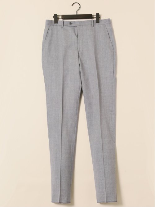 ウール100% レギュラーフィット 2ボタン2ピーススーツ 杢ライトグレー