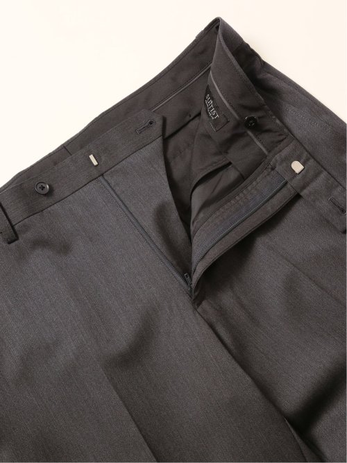 ウール100% レギュラーフィット 2ボタン2ピーススーツ 杢グレー