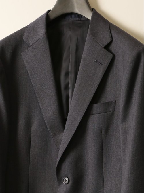 ウール100% レギュラーフィット 2ボタン2ピーススーツ 杢グレー