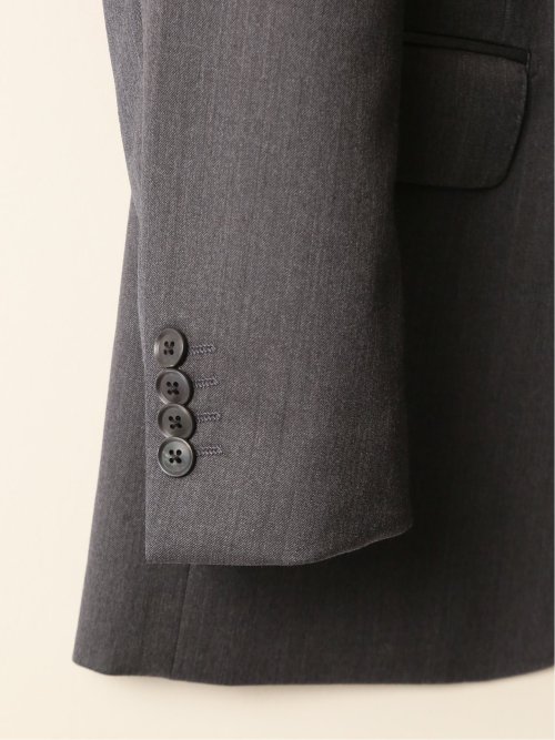 ウール100% レギュラーフィット 2ボタン2ピーススーツ 杢グレー