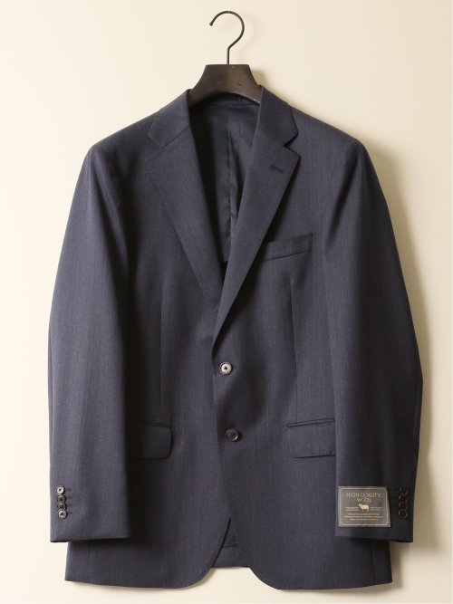 ウール100% レギュラーフィット 2ボタン2ピーススーツ 杢青