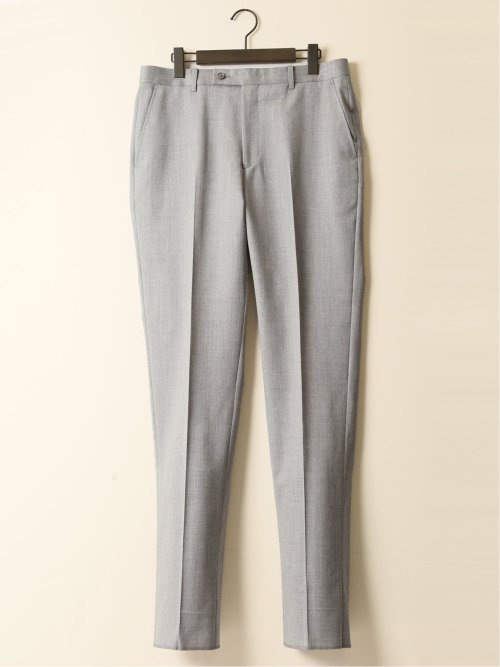 ウール100% レギュラーフィット 2ボタン2ピーススーツ 杢ライトグレー