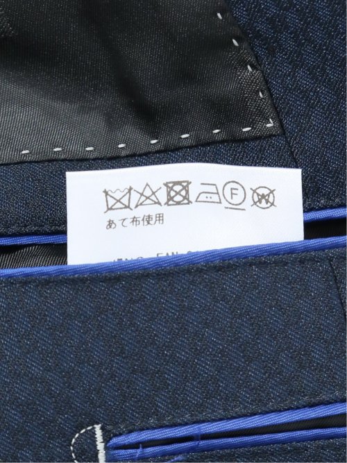 超光沢ストレッチ スリムフィット 2ボタン3ピーススーツ