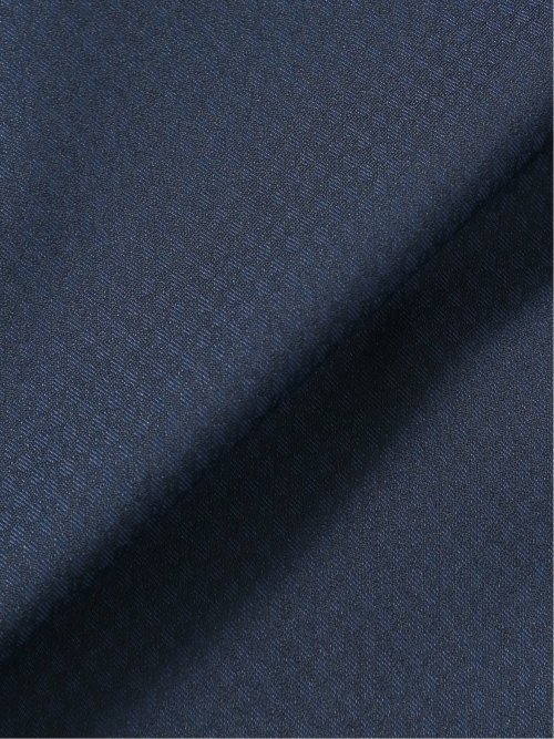 超光沢ストレッチ スリムフィット 2ボタン3ピーススーツ マイクロ紺