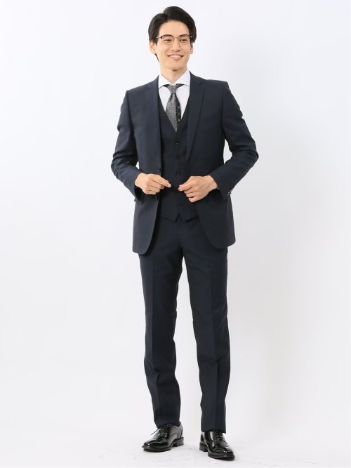 【美品】TAKA-Q　タカキュー　スーツセットアップ　AB6　グレンチェック　紺 店舗在庫確認 | TAKA-Q ONLINE SHOP／タカキューオンライン