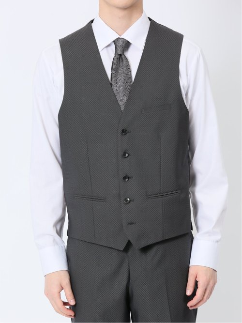 【未使用】renoma スーツ　スリーピース　グレー　３ピース　M renoma（レノマ） スーツ3ピース renoma HOMME レノマオム光沢シルバー