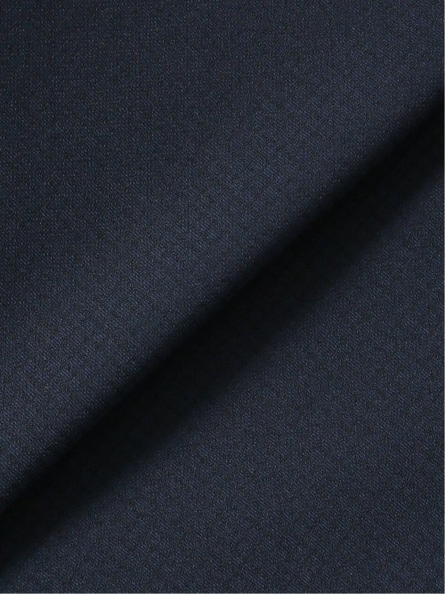 超光沢ストレッチ スリムフィット 2ボタン3ピーススーツ ジオメトリック紺