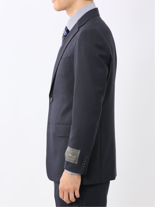 ウール100% レギュラーフィット 2ボタン2ピーススーツ 紺