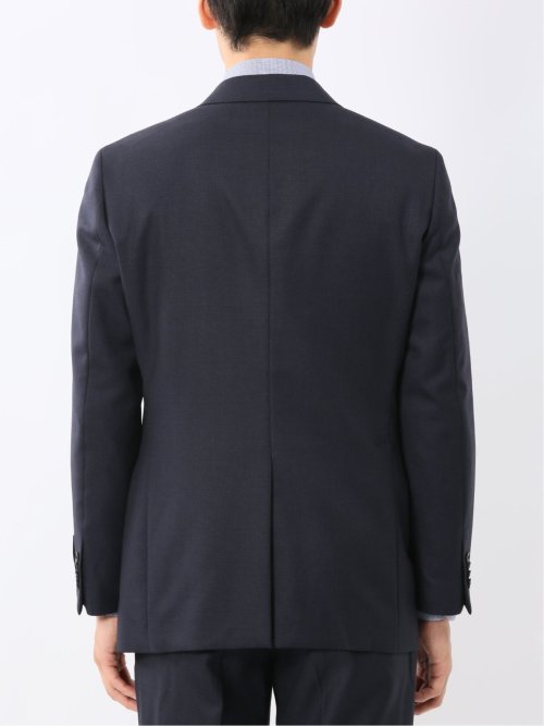 ウール100% レギュラーフィット 2ボタン2ピーススーツ 紺