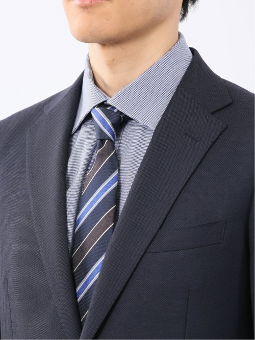 ウール100% レギュラーフィット 2ボタン2ピーススーツ 紺