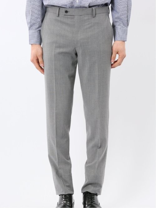 SUPER140'S レギュラーフィット 2ボタン 2ピース スーツ ライトグレー