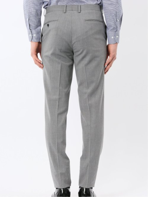 SUPER140'S レギュラーフィット 2ボタン 2ピース スーツ ライトグレー