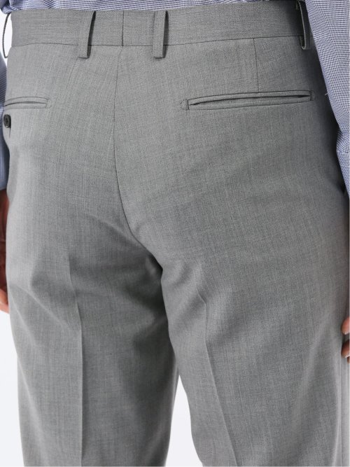 SUPER140'S レギュラーフィット 2ボタン 2ピース スーツ ライトグレー