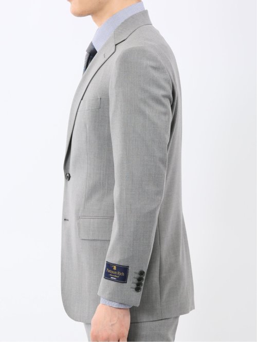 SUPER140'S レギュラーフィット 2ボタン 2ピース スーツ ライトグレー