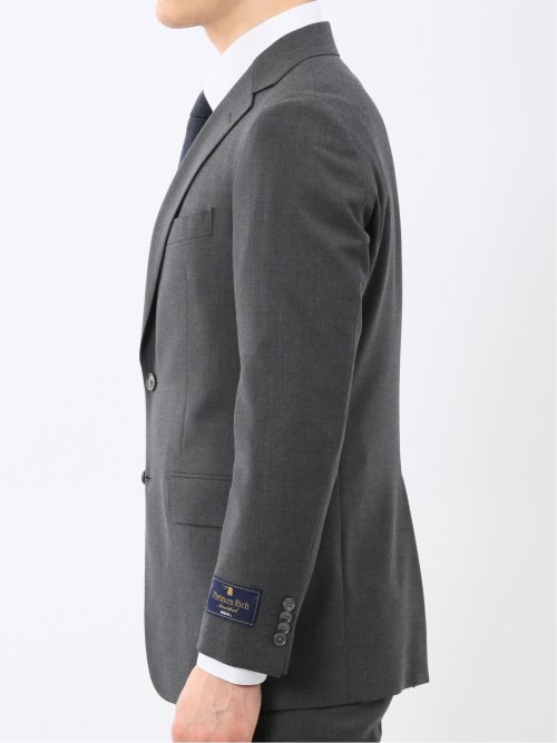 SUPER140'S レギュラーフィット 2ボタン 2ピース スーツ グレー