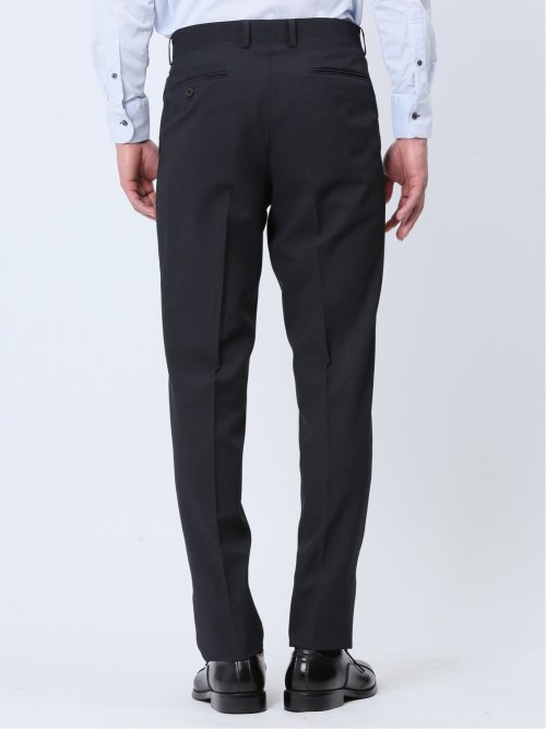 ストレッチウォッシャブル スリムフィット 2ボタン2ピーススーツ チェック紺