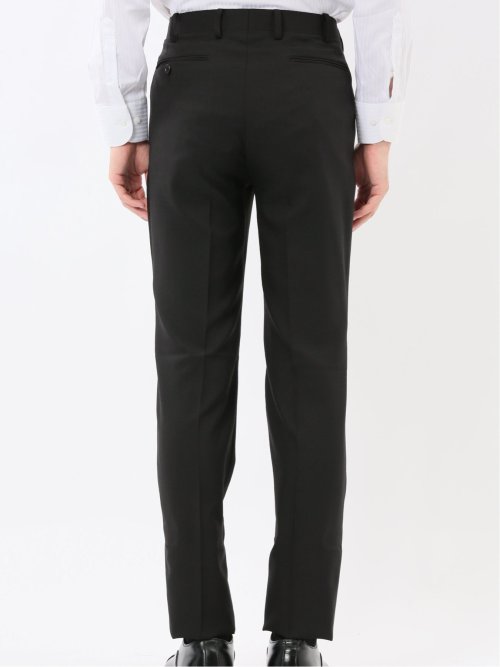 ストレッチウォッシャブル スリムフィット 2ボタン2ピーススーツ チェック黒