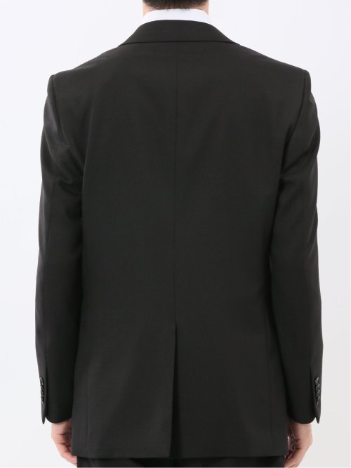 ストレッチウォッシャブル スリムフィット 2ボタン2ピーススーツ チェック黒