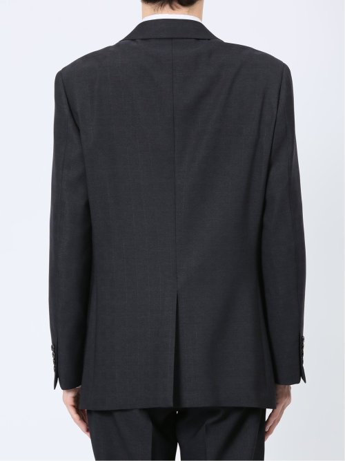 ストレッチウォッシャブル レギュラーフィット 2ボタン2ピーススーツ チェック紺