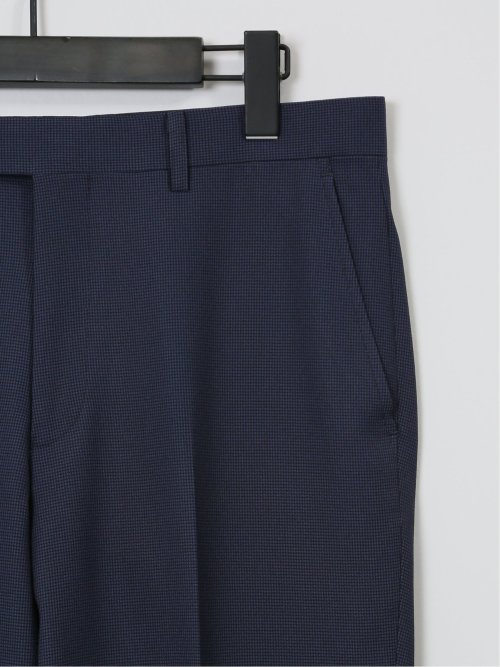 ストレッチウォッシャブル スリムフィット 2ボタン2ピーススーツ ピンヘッド青