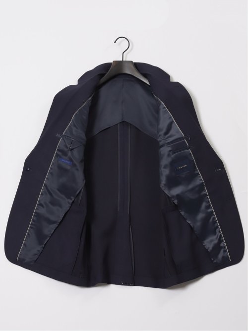 ストレッチウォッシャブル スリムフィット 2ボタン2ピース リクルートスーツ 紺無地