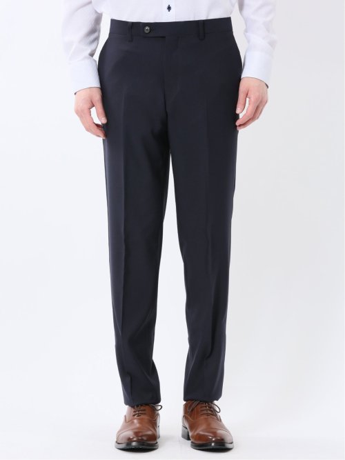 ストレッチウォッシャブル スリムフィット 2ボタン2ピース リクルートスーツ 紺無地