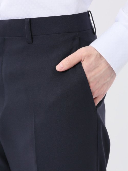 ストレッチウォッシャブル スリムフィット 2ボタン2ピース リクルートスーツ 紺無地