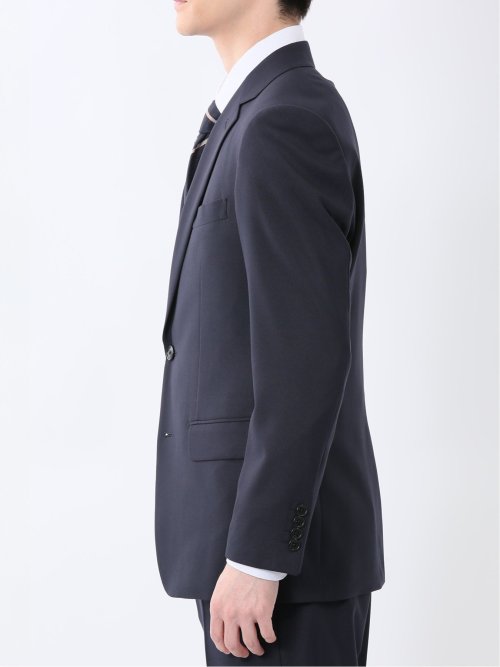 ストレッチウォッシャブル スリムフィット 2ボタン2ピース リクルートスーツ 紺無地