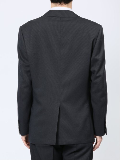 ストレッチウォッシャブル レギュラーフィット 2ボタン2ピーススーツ ストライプ紺