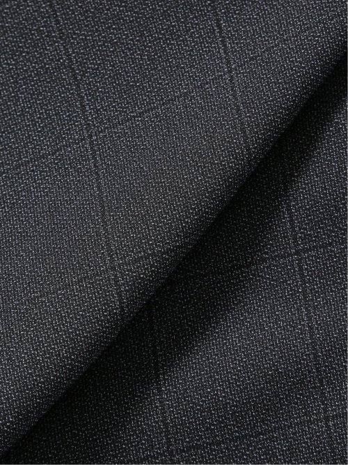 ストレッチウォッシャブル スリムフィット 2ボタン2ピーススーツ チェックグレー