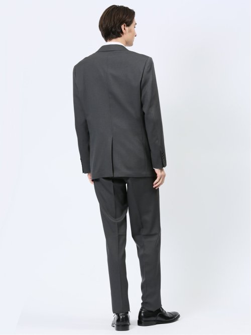 ストレッチウォッシャブル 2ボタン ツーピーススーツ ストライプ