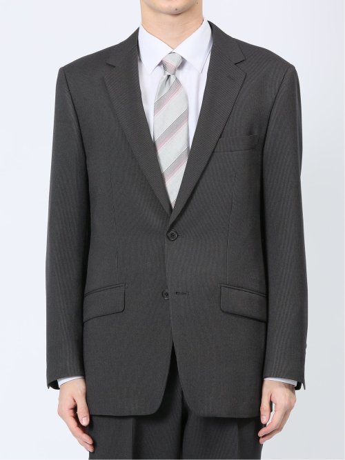 ストレッチウォッシャブル 2ボタン ツーピーススーツ ストライプ