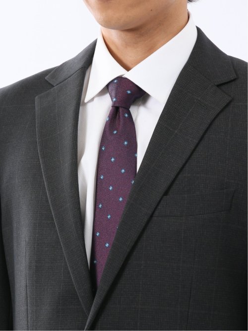 ウール調 ストレッチウォッシャブル スリムフィット 2ボタン2ピーススーツ 組織黒