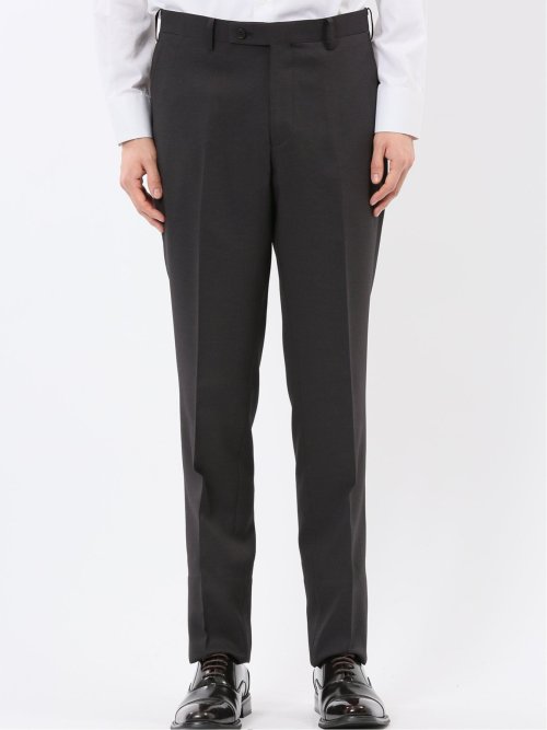 ストレッチウォッシャブル スリムフィット 2ボタン2ピーススーツ 千鳥黒