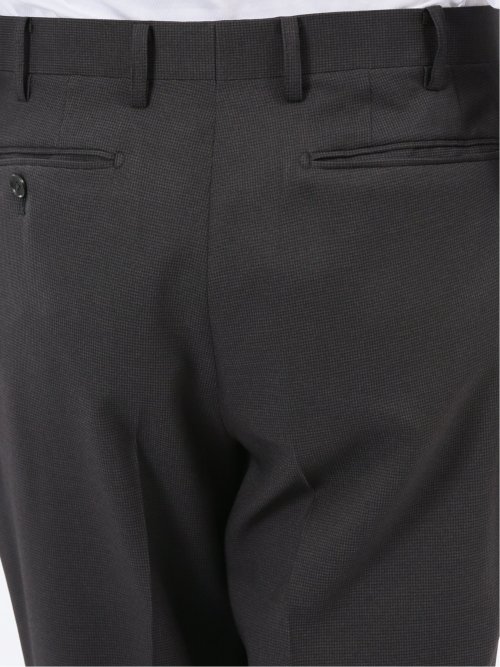 ストレッチウォッシャブル スリムフィット 2ボタン2ピーススーツ 千鳥黒