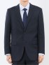 ストレッチウォッシャブル スリムフィット 2ボタン2ピーススーツ 組織紺