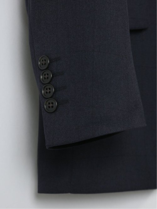 ストレッチウォッシャブル レギュラーフィット 2ボタン2ピーススーツ ウインドペン紺