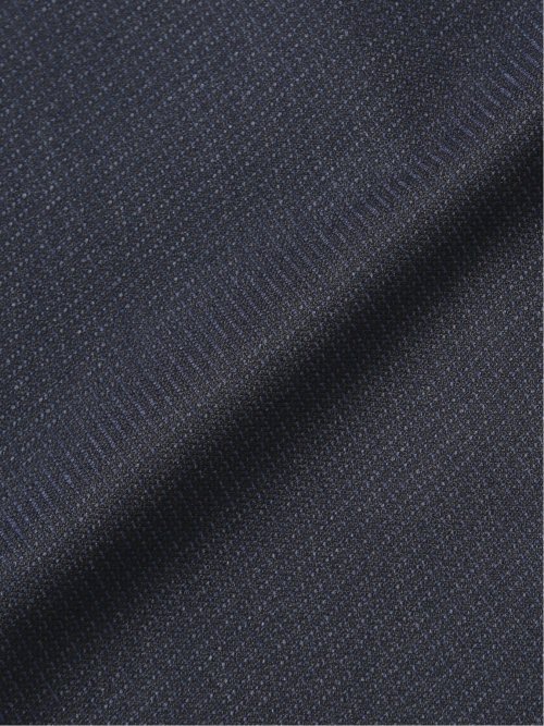 ストレッチウォッシャブル スリムフィット 2ボタン2ピーススーツ ジオメトリック紺