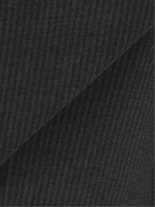 軽量ストレッチ レギュラーフィット 2ボタン2ピーススーツ ストライプ黒