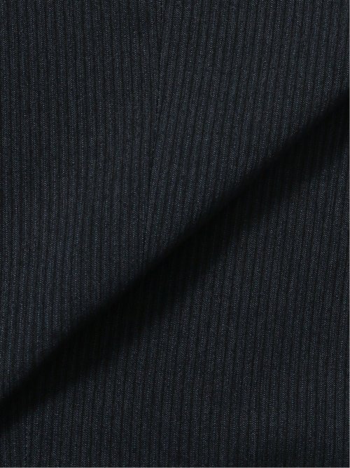 ストレッチウォッシャブル スリムフィット 2ボタン2ピーススーツ マイクロストライプ紺