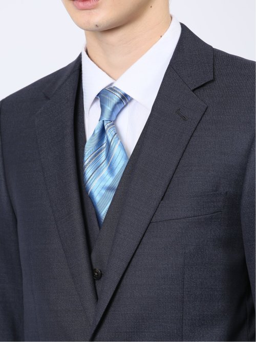 イタリー　ダークブルー スリーピーススーツ ウール混紡 Select Shop [2757RC]マルゾット・マイクロウールグレンチェック