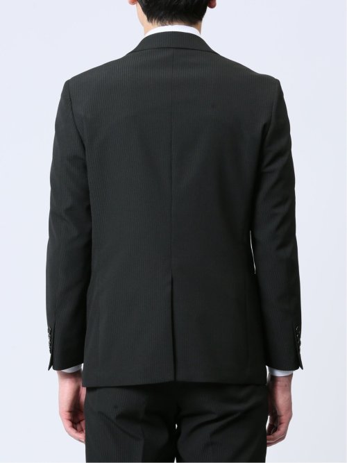 【新品・タグ付き】KUMIKYOKUストライプ　ウォッシャブル　ブラック　スーツ 新品・タグ付き】KUMIKYOKUストライプ ウォッシャブル ブラック スーツ