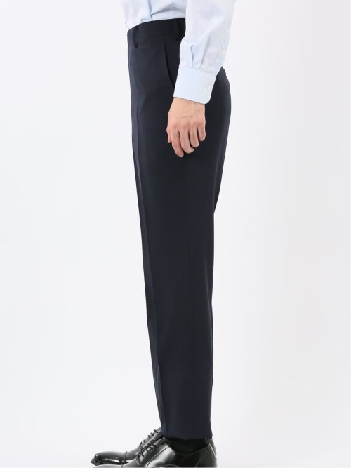 ストレッチウォッシャブル スリムフィット 2ボタン2ピーススーツ 組織紺