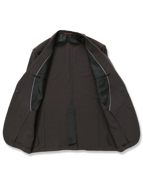 軽量ストレッチ レギュラーフィット 2ボタン2ピーススーツ ストライプグレー