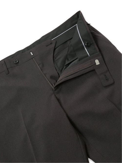 軽量ストレッチ レギュラーフィット 2ボタン2ピーススーツ ストライプグレー