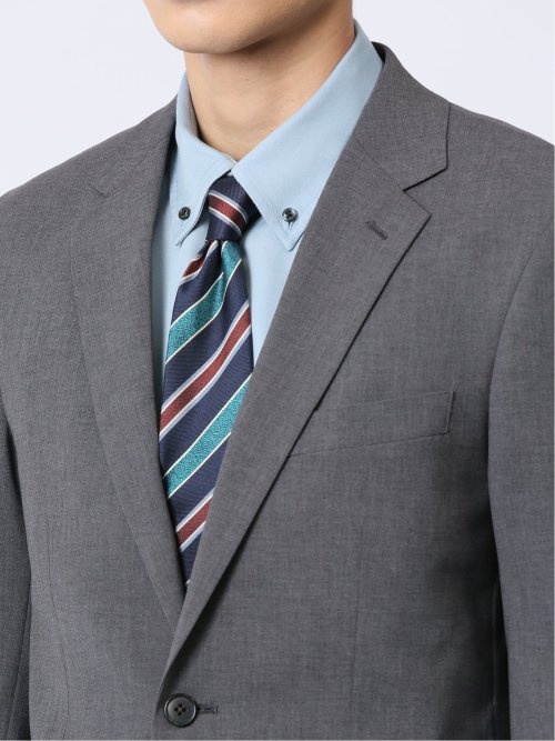 ストレッチウォッシャブル レギュラーフィット 2ボタン2ピーススーツ 無地グレー