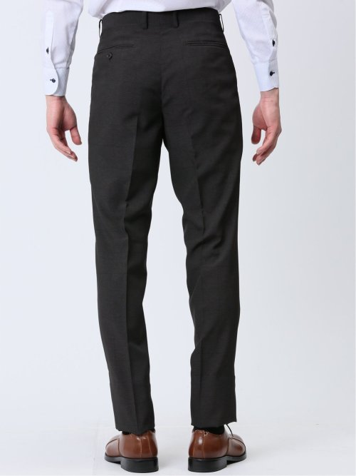 ストレッチウォッシャブル スリムフィット 2ボタン2ピーススーツ ウィンドペングレー