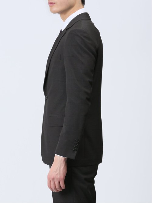 ストレッチウォッシャブル スリムフィット 2ボタン2ピーススーツ ウィンドペングレー