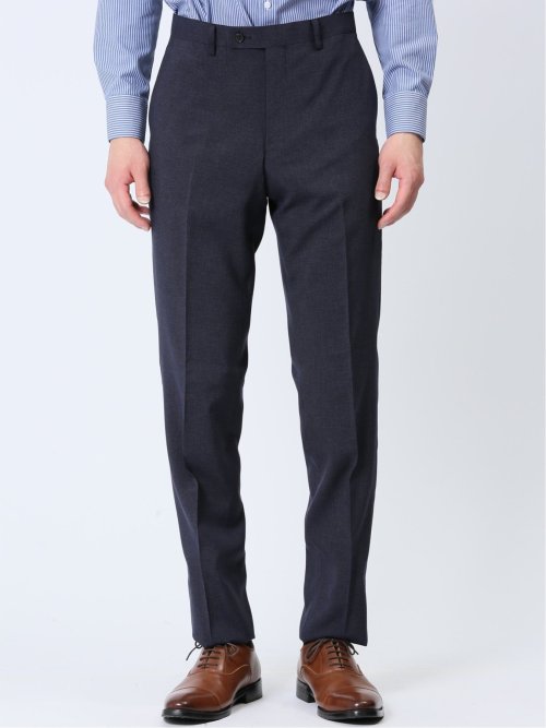 ストレッチウォッシャブル レギュラーフィット 2ボタン2ピーススーツ 組織紺